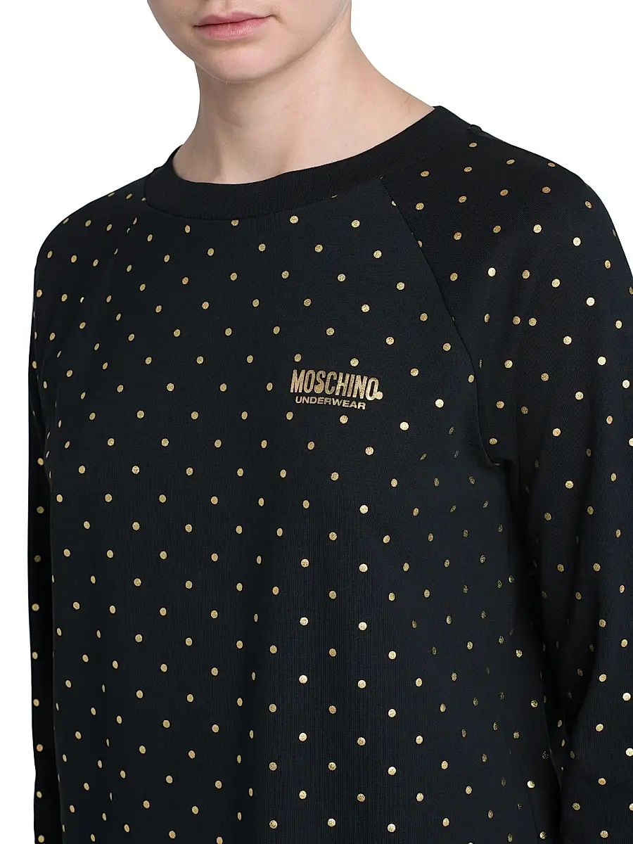 MOSCHINO Women's Fantasy Stretch-Cotton Pajama Top | Thumbnail 5