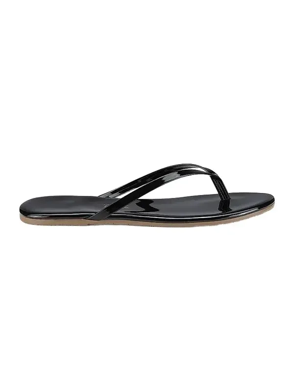 TKEES Women's Foundations Gloss Patent Leather Flip Flops
