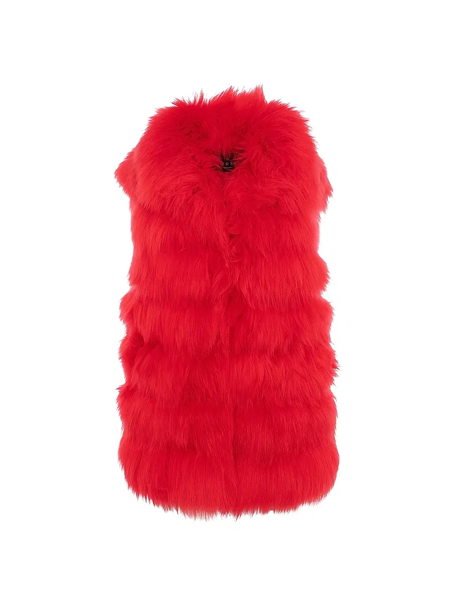 Gorski Women's Select Lamb Vest - Red - Size Medium | Image 1 Gorski Women's Select Lamb Vest - Red - Size Medium | Image 1