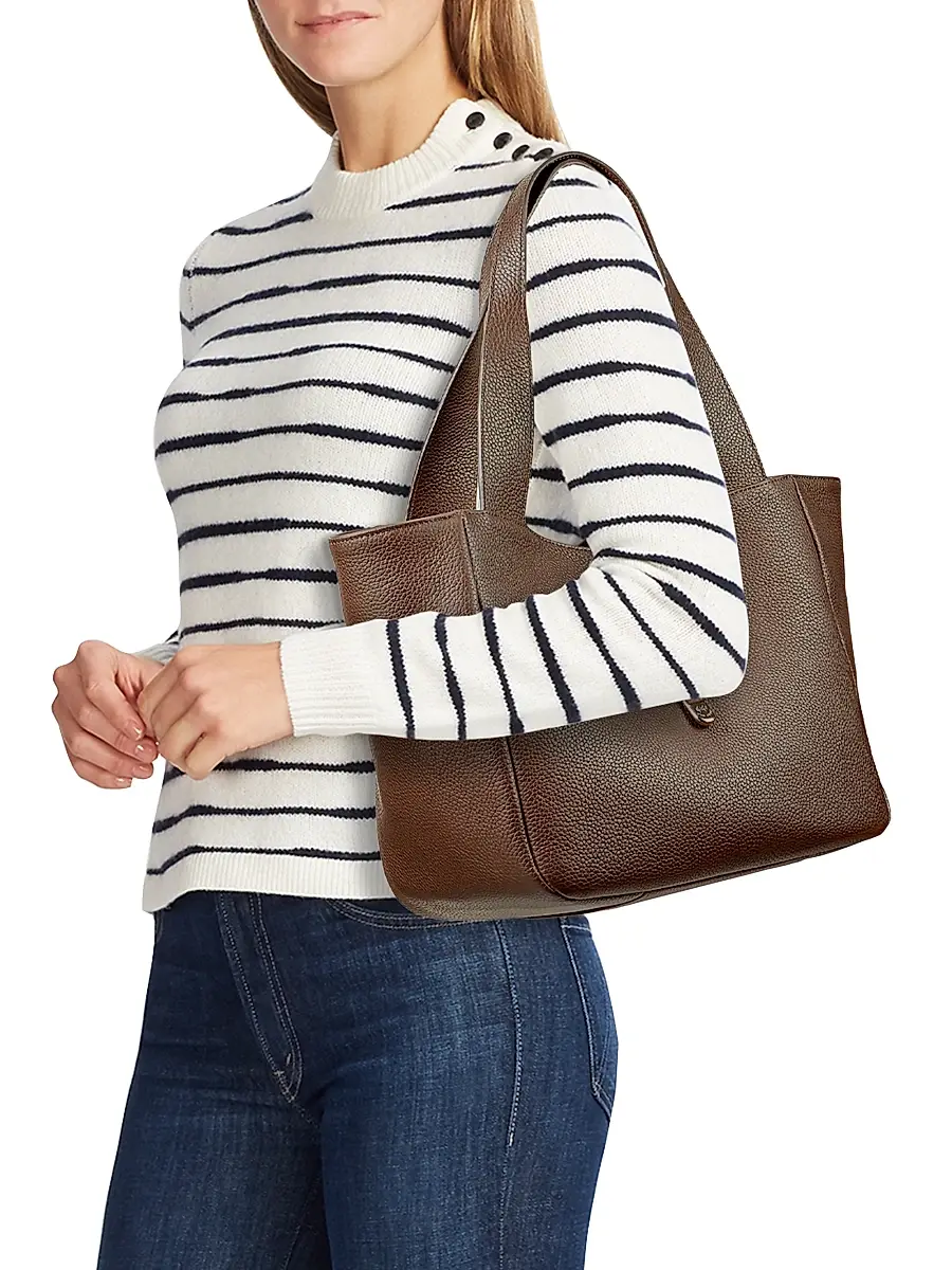GiGi New York Women's Mercer Pebbled Leather Tote Bag | Thumbnail 2