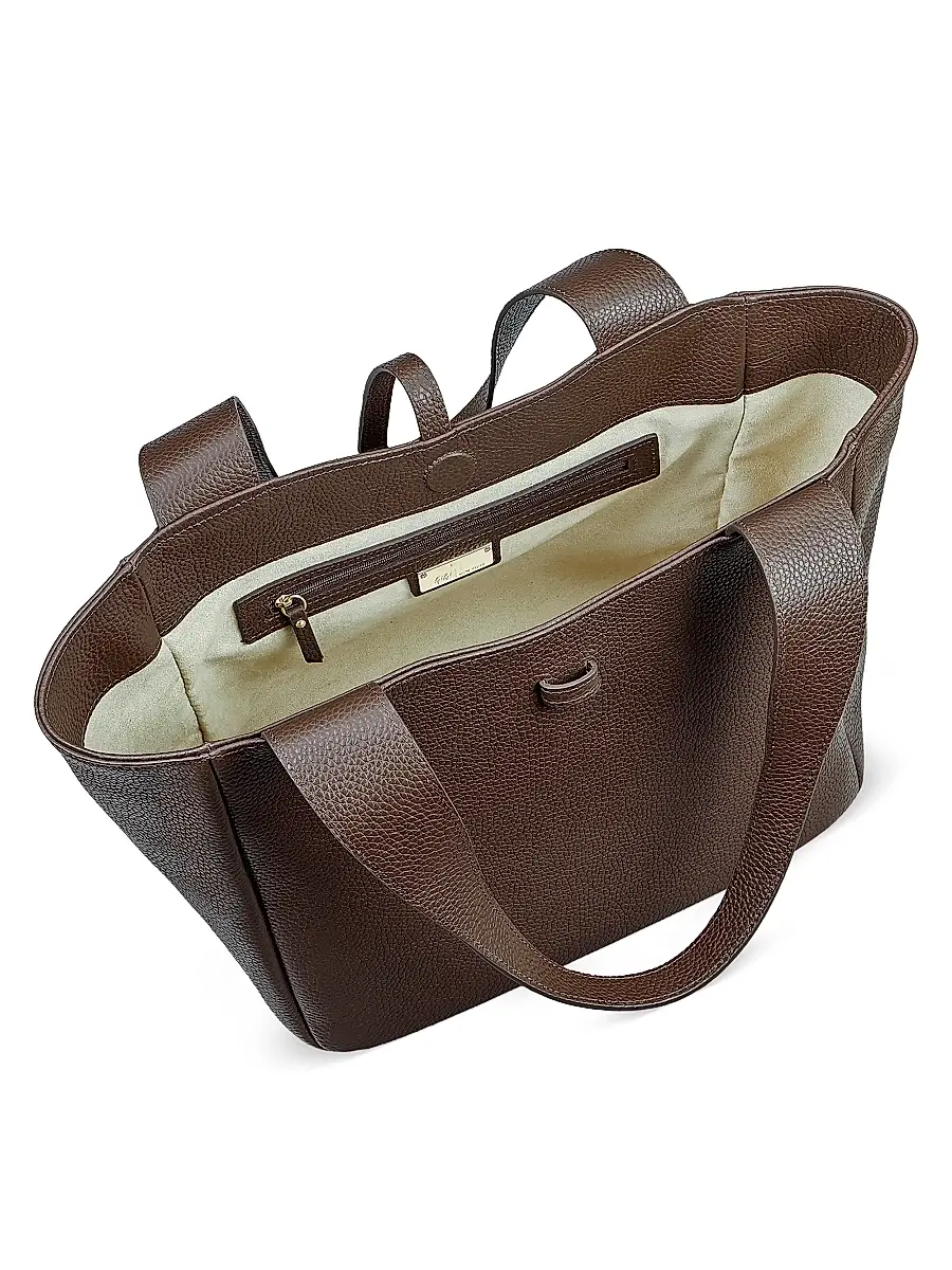 GiGi New York Women's Mercer Pebbled Leather Tote Bag | Thumbnail 3