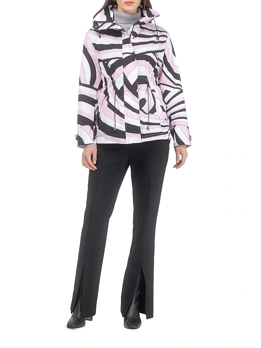 Gorski Women's Lightweight Jacket with Concealed Hood - Pink Swirl | Thumbnail 6 Gorski Women's Lightweight Jacket with Concealed Hood - Pink Swirl | Thumbnail 6