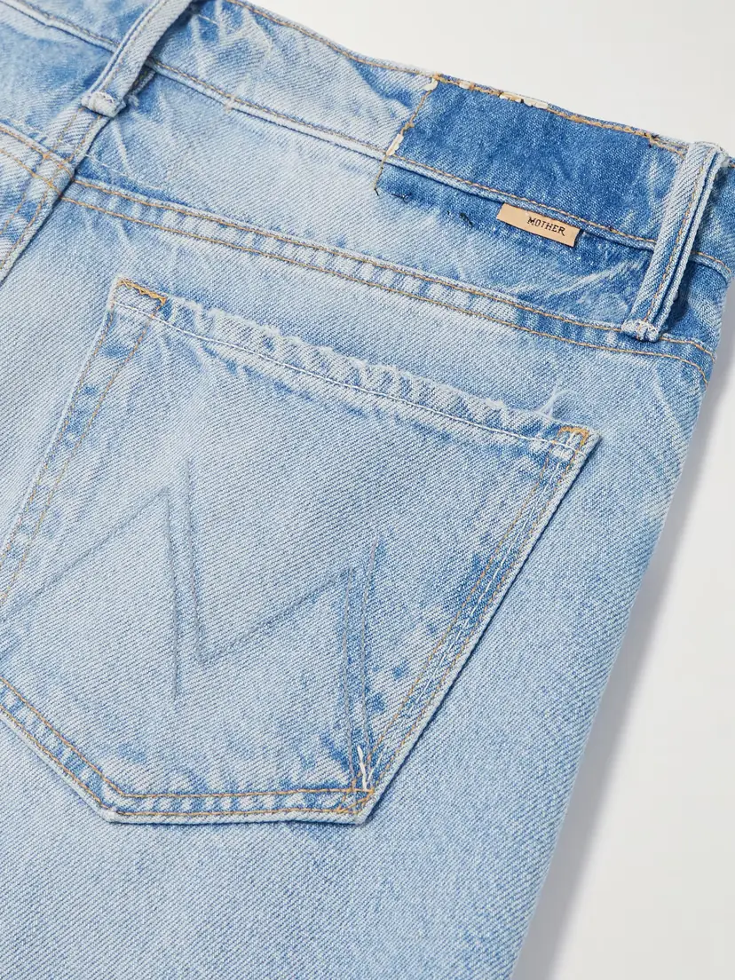 Mother The Mid Rise Maven Sneak Distressed Straight-leg Jeans | Thumbnail 6