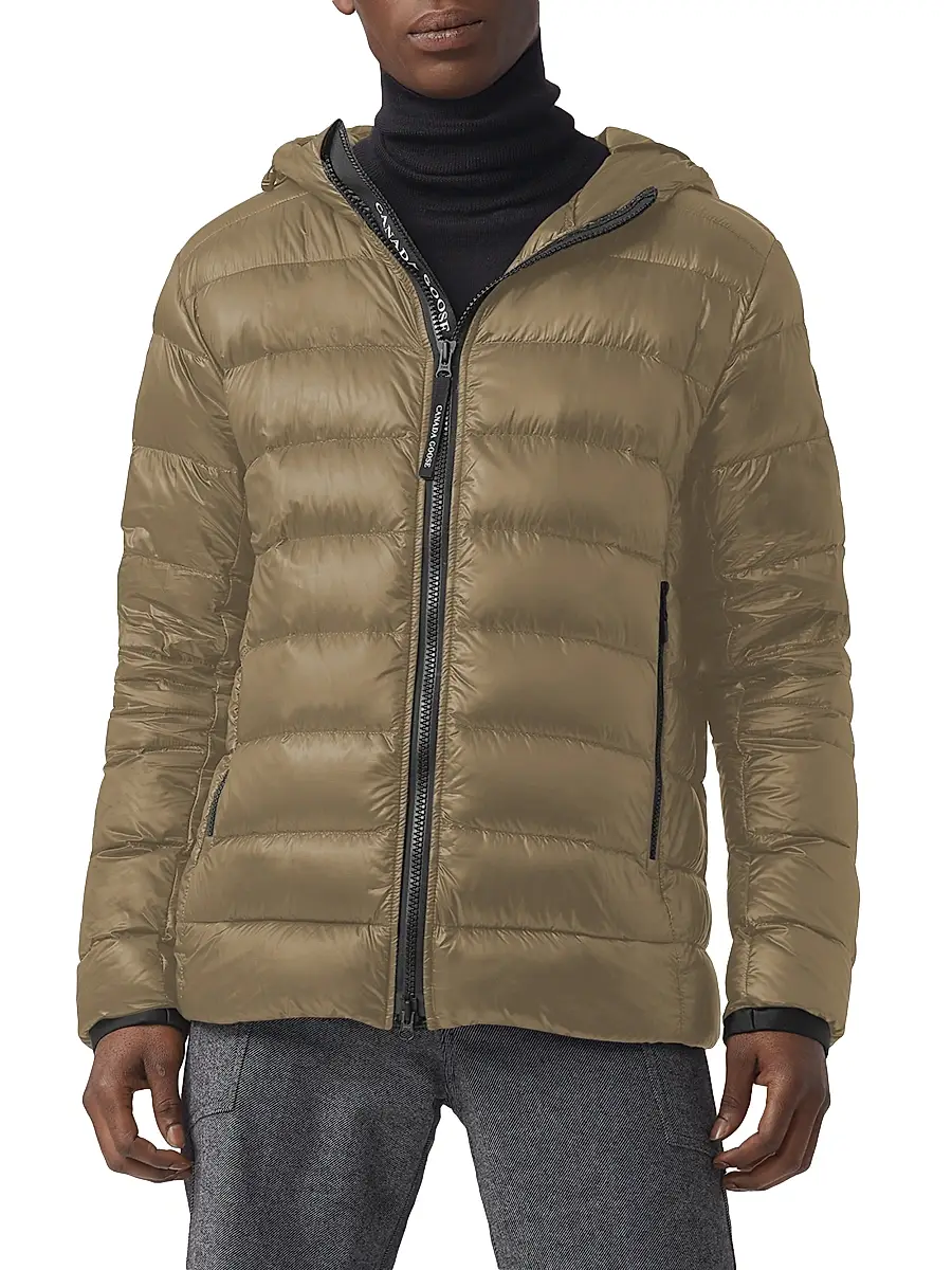 Canada Goose Men's Crofton Hooded Puffer Jacket - Tan | Thumbnail 3 Canada Goose Men's Crofton Hooded Puffer Jacket - Tan | Thumbnail 3
