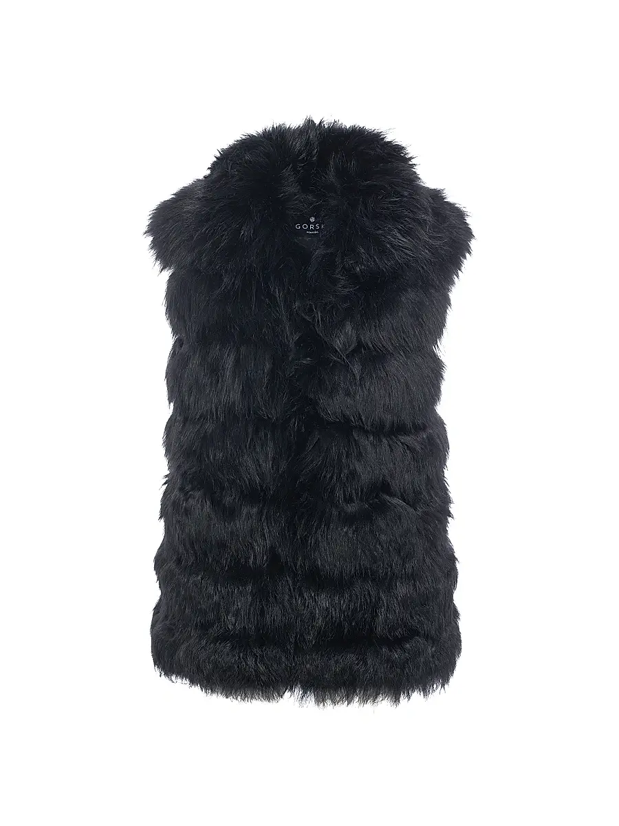 Gorski Women's Select Lamb Vest - Black - Size Large | Image 1 Gorski Women's Select Lamb Vest - Black - Size Large | Image 1