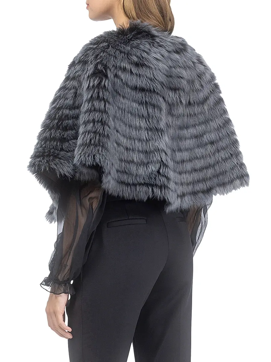 Gorski Women's Toscana Shearling Lamb Layered Capelet | Thumbnail 4