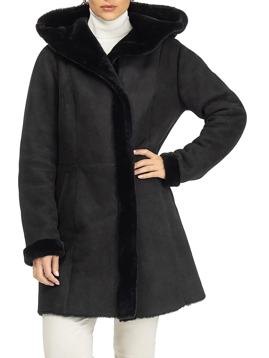 Gorski Women's Merino Shearling Lamb Parka | Thumbnail 3