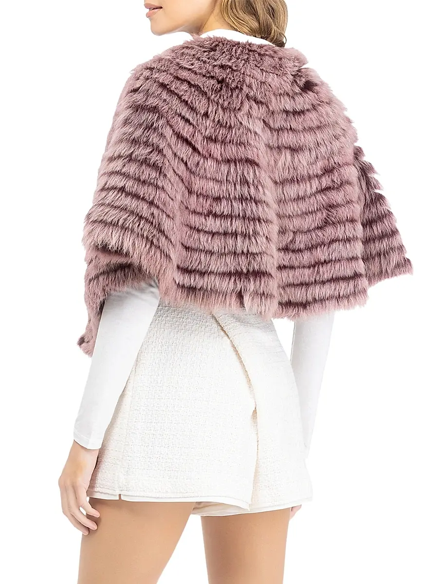 Gorski Women's Toscana Shearling Lamb Layered Capelet | Thumbnail 4