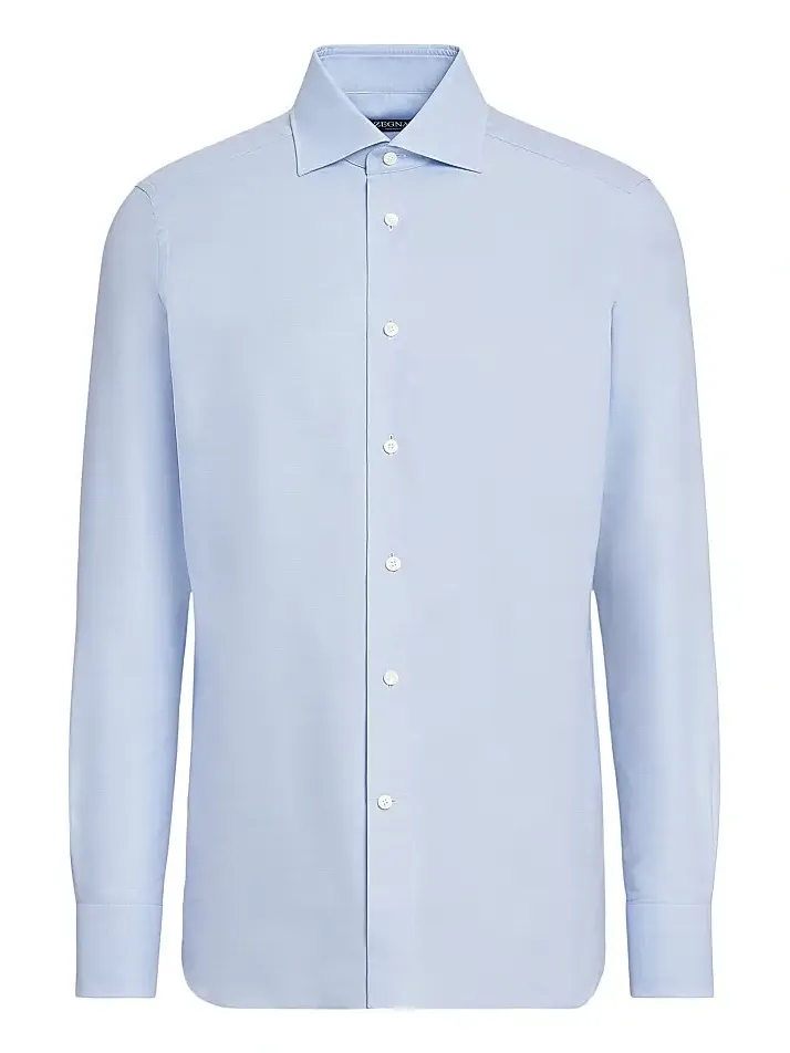 Zegna Men's Trofeo Comfort Cotton Shirt