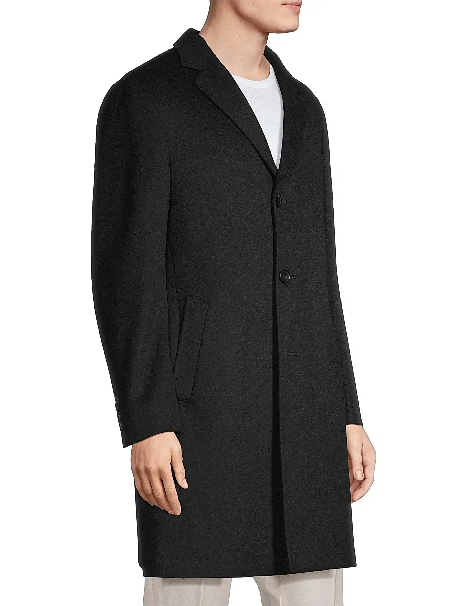 Cardinal Of Canada Men's Pierre Cashmere Topcoat | Thumbnail 4 Cardinal Of Canada Men's Pierre Cashmere Topcoat | Thumbnail 4