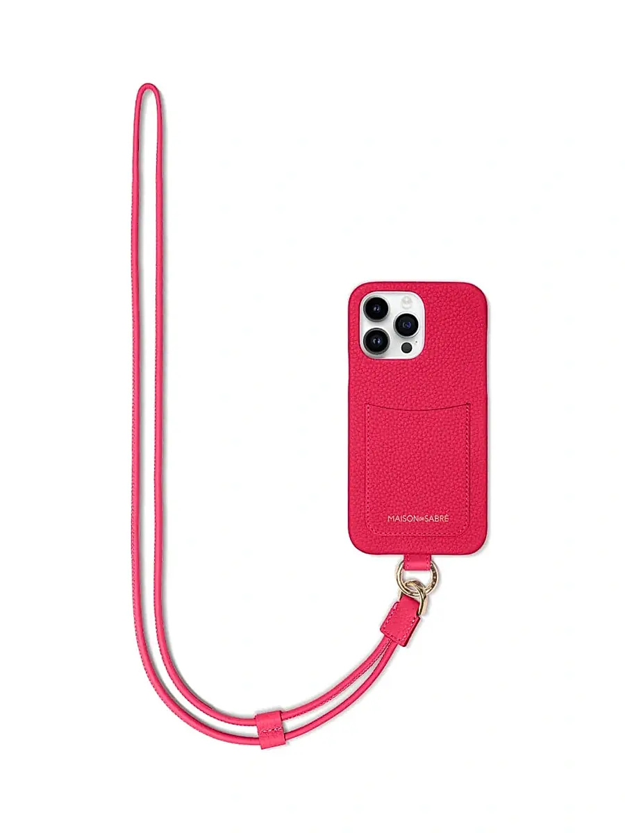 MAISON de SABRÉ Women's Sling Phone Case (iPhone 15 Pro Max) - Shibuya Fuchsia | Image 1 MAISON de SABRÉ Women's Sling Phone Case (iPhone 15 Pro Max) - Shibuya Fuchsia | Image 1