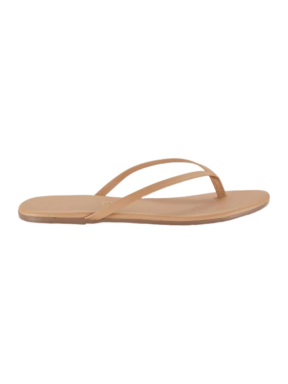 Women's Foundations Matte Leather Flip Flops