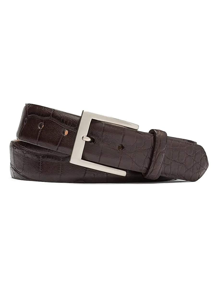 W. Kleinberg Men's Alligator Belt | Image 1 W. Kleinberg Men's Alligator Belt | Image 1