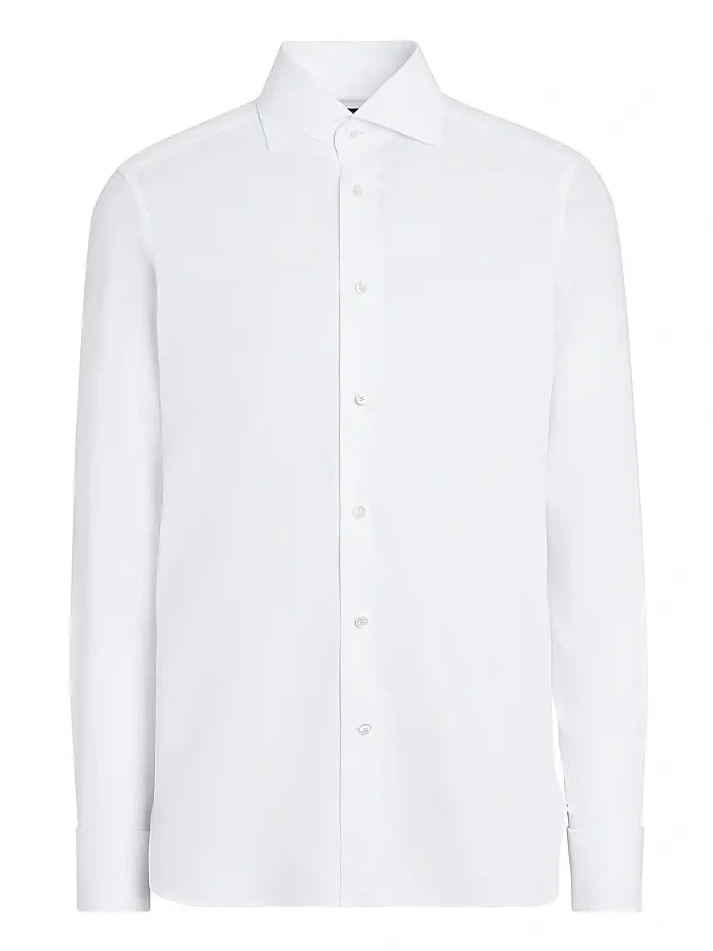 Zegna Men's Trofeo Comfort Cotton Shirt