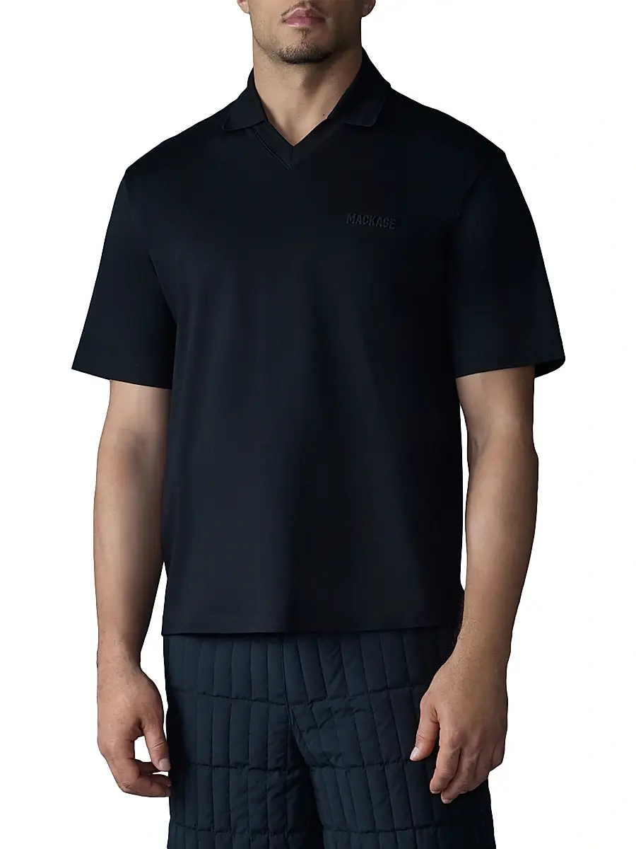 Mackage Men's Marco Cotton Polo Shirt | Thumbnail 3