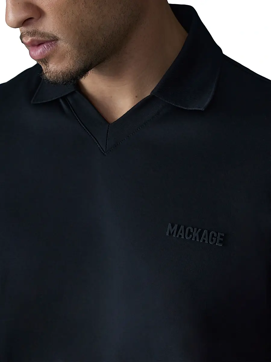 Mackage Men's Marco Cotton Polo Shirt | Thumbnail 6