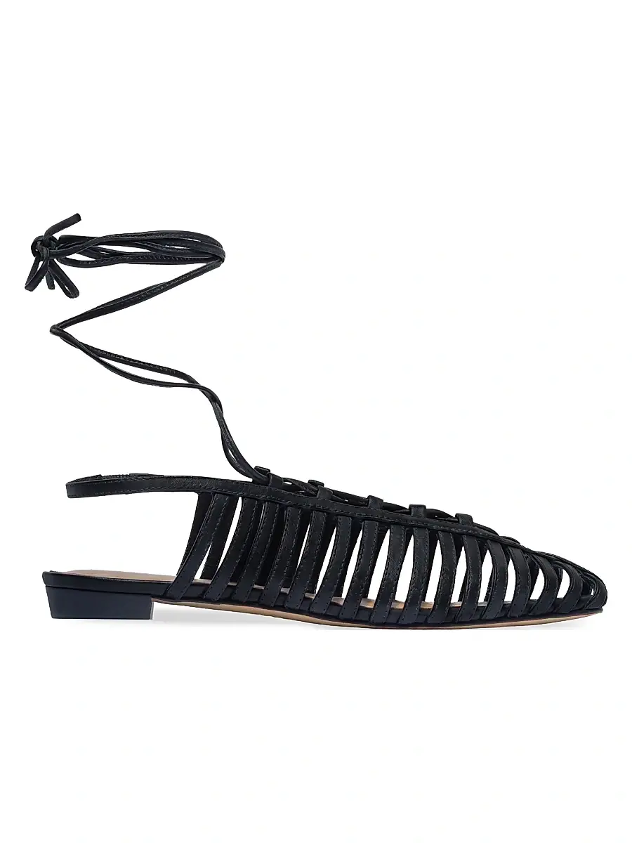 Bernardo Women's Geneva Ankle Tie Flats