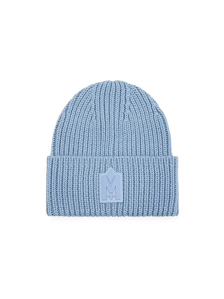 Mackage Men's Jude Wool-Blend Beanie Blue | Image 1 Mackage Men's Jude Wool-Blend Beanie Blue | Image 1