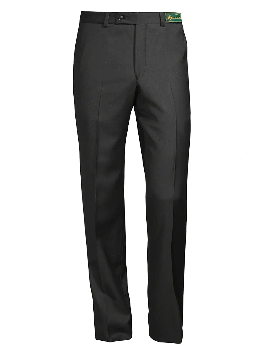Saks Fifth Avenue Men's COLLECTION Wool Basic Pants - Black - Size 30 | Image 1 Saks Fifth Avenue Men's COLLECTION Wool Basic Pants - Black - Size 30 | Image 1