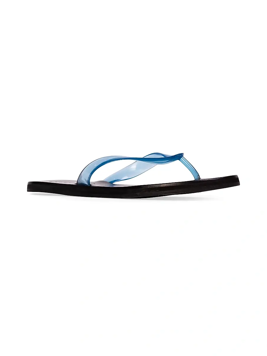 Black Suede Studio Women's Jeli PVC Flip Flops - Blue Pvc | Thumbnail 2 Black Suede Studio Women's Jeli PVC Flip Flops - Blue Pvc | Thumbnail 2