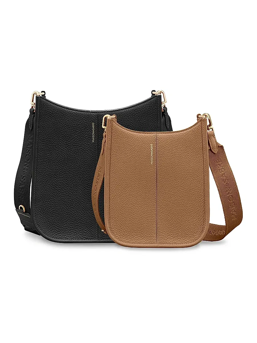 MAISON de SABRÉ Women's Mini Leather Saddle Bag | Thumbnail 6