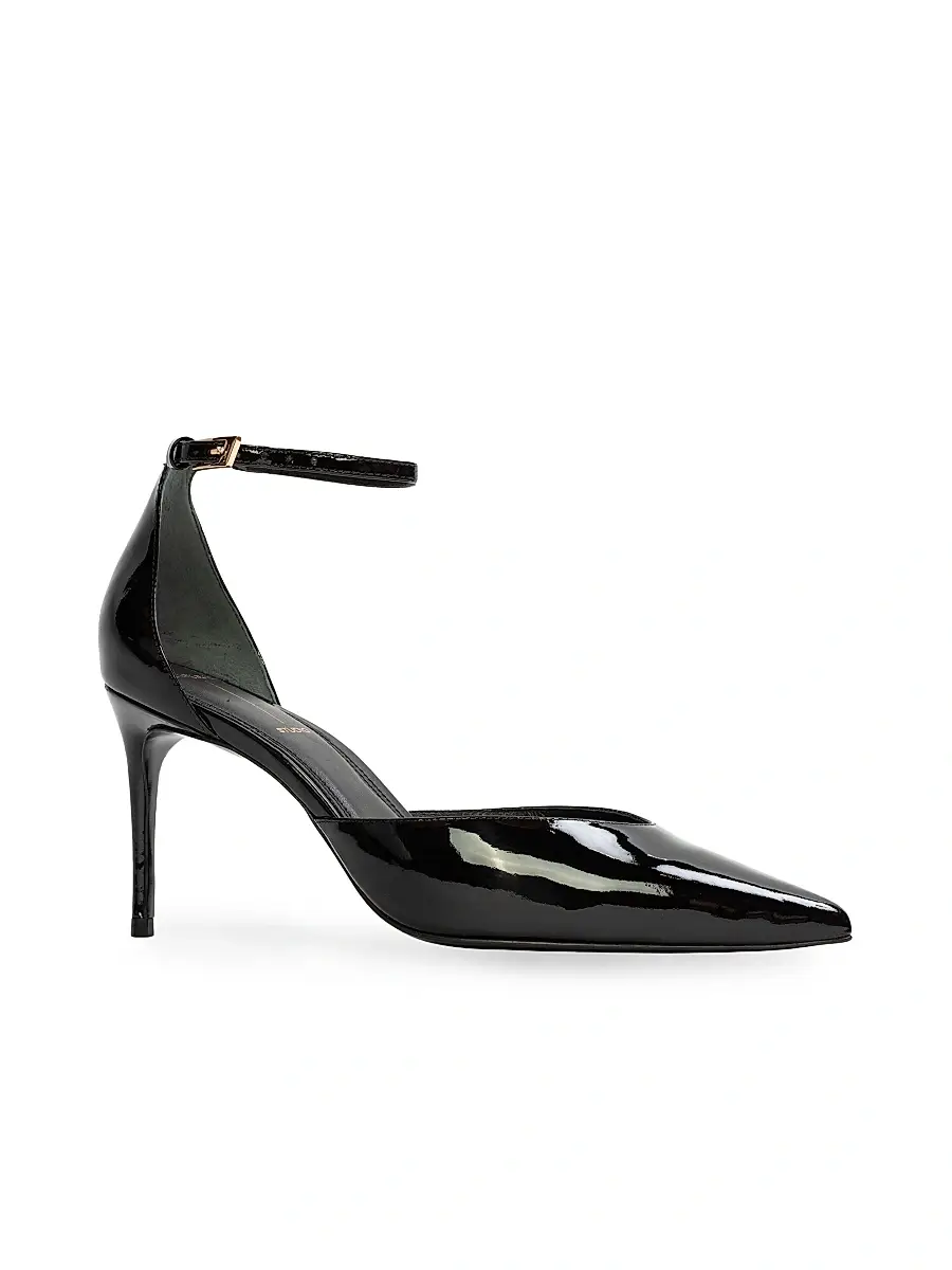 Black Suede Studio Women's Darcie 80MM Patent Pumps | Thumbnail 2 Black Suede Studio Women's Darcie 80MM Patent Pumps | Thumbnail 2
