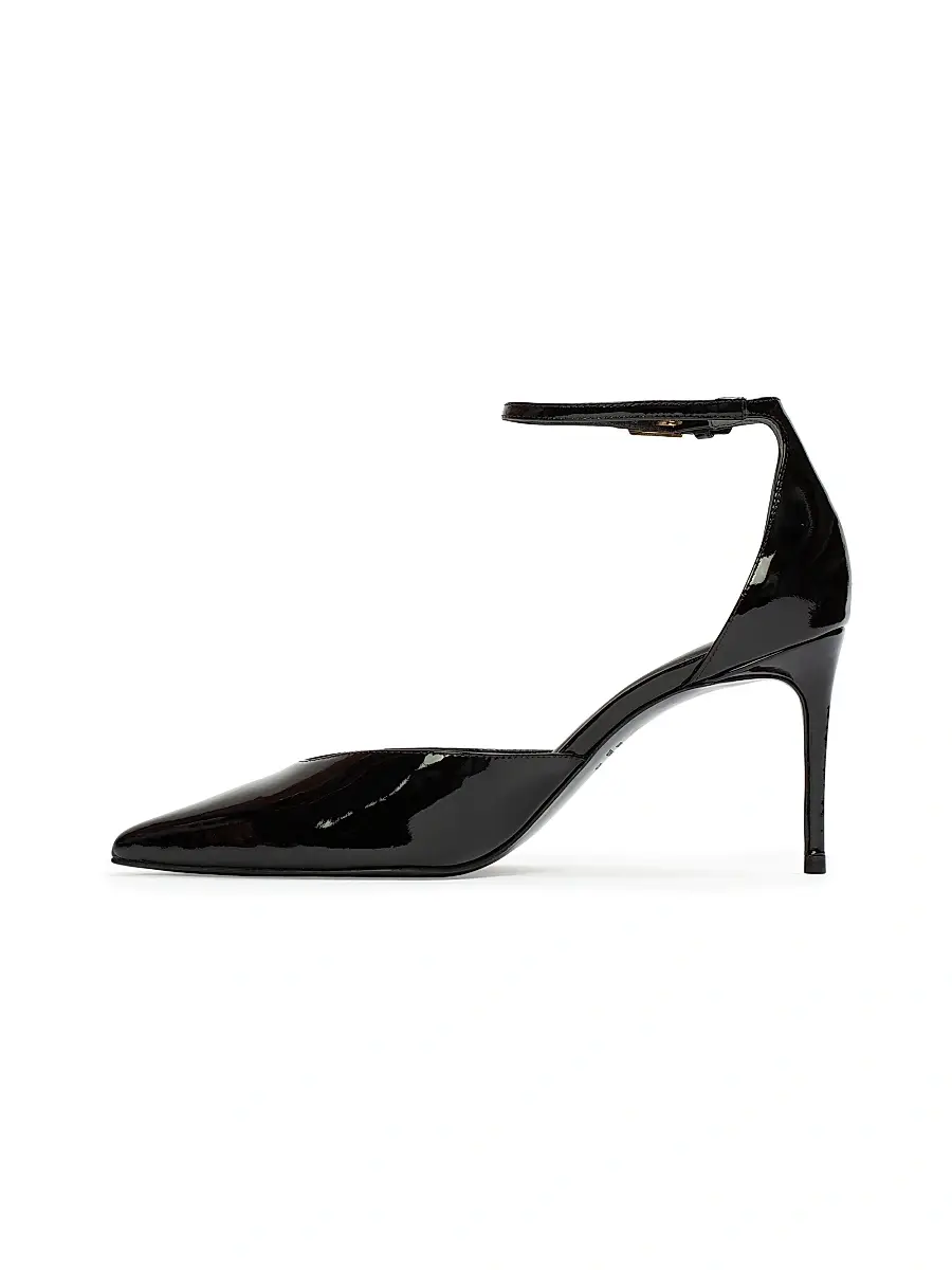 Black Suede Studio Women's Darcie 80MM Patent Pumps | Thumbnail 4 Black Suede Studio Women's Darcie 80MM Patent Pumps | Thumbnail 4