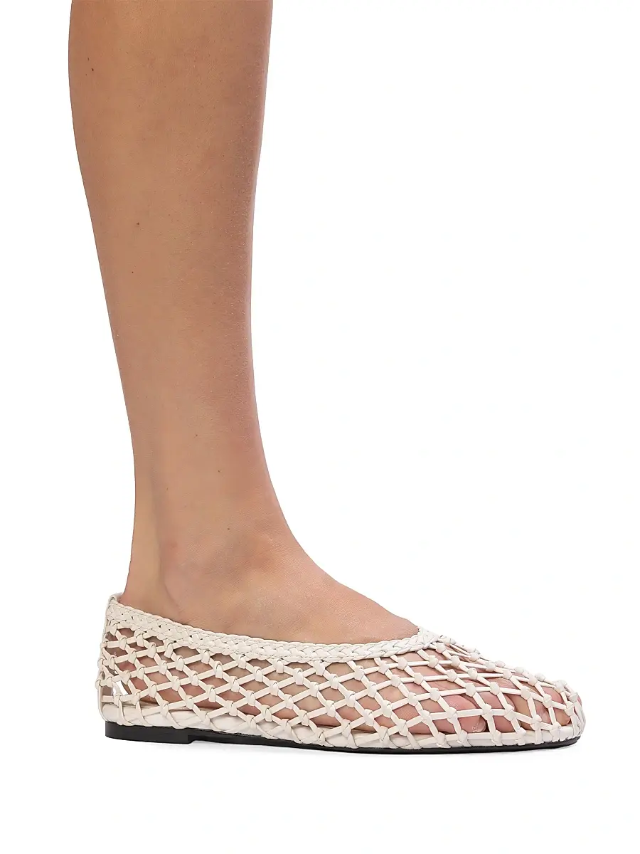 Black Suede Studio Women's Sonia Ballerina Flats | Thumbnail 5