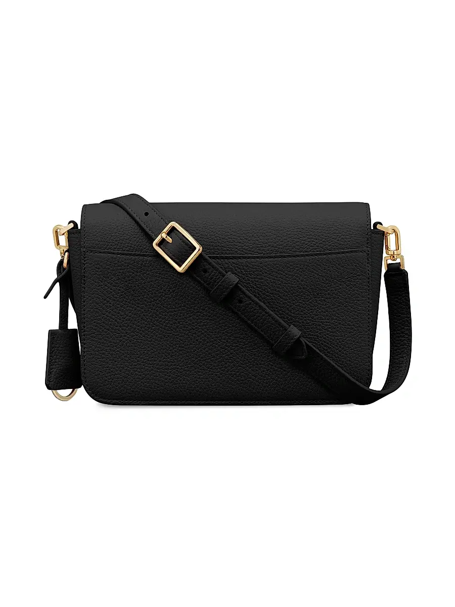 MAISON de SABRÉ Women's Medium Leather Flap Shoulder Bag | Thumbnail 6 MAISON de SABRÉ Women's Medium Leather Flap Shoulder Bag | Thumbnail 6