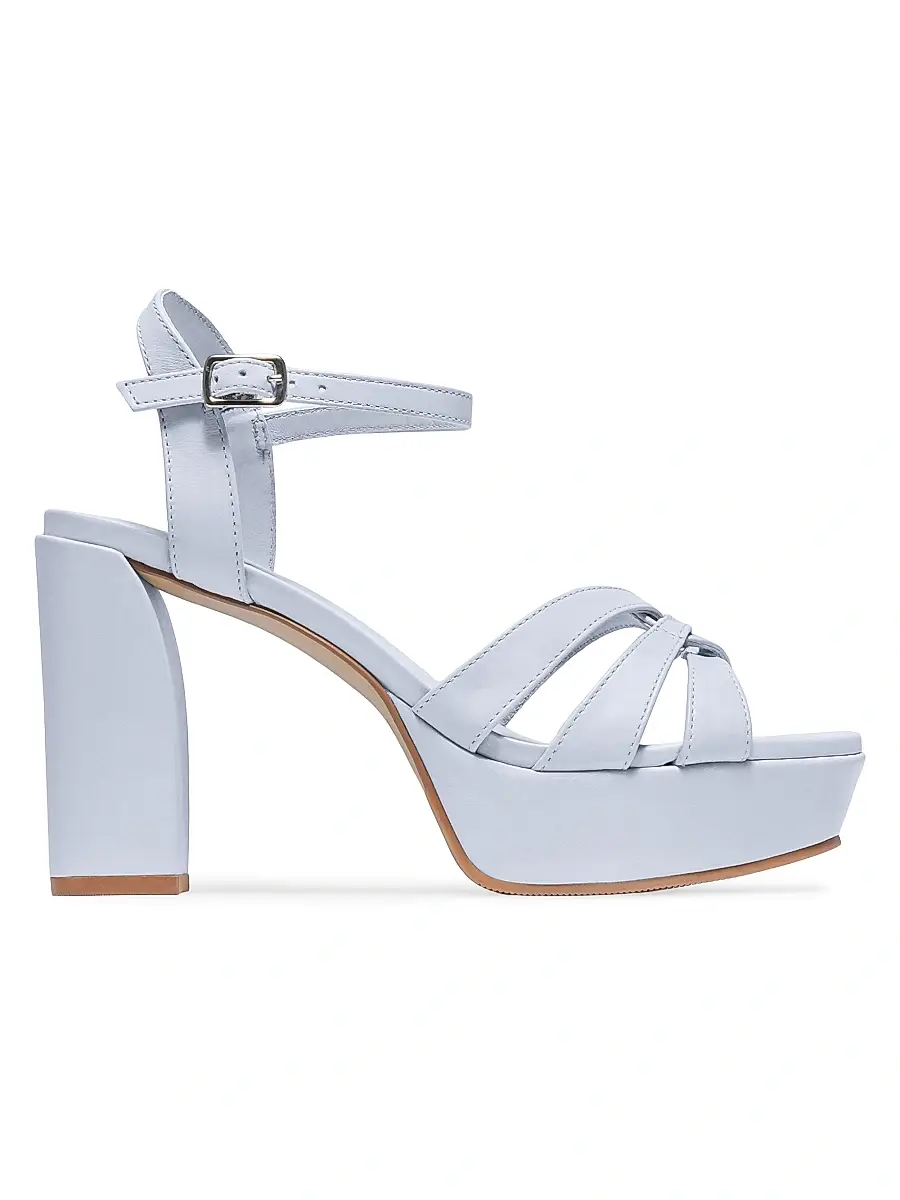 Bernardo Women's Vittoria Platform Sandals - Powder Blue - Size 11 | Image 1 Bernardo Women's Vittoria Platform Sandals - Powder Blue - Size 11 | Image 1