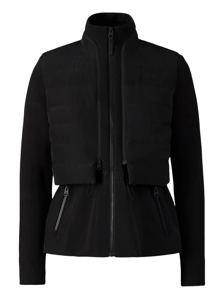 Women's Priscilla Mixed-Media Jacket Women's Priscilla Mixed-Media Jacket