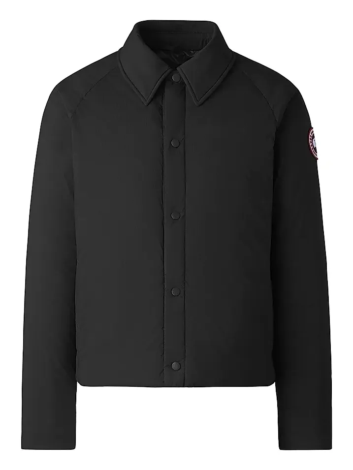 Men's Lodge Coach Nylon & Down Jacket - Black