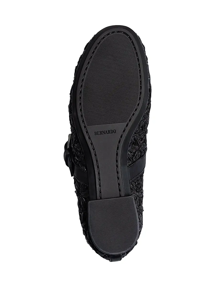 Bernardo Women's Borden Raffia Mary Jane Flats | Thumbnail 4 Bernardo Women's Borden Raffia Mary Jane Flats | Thumbnail 4