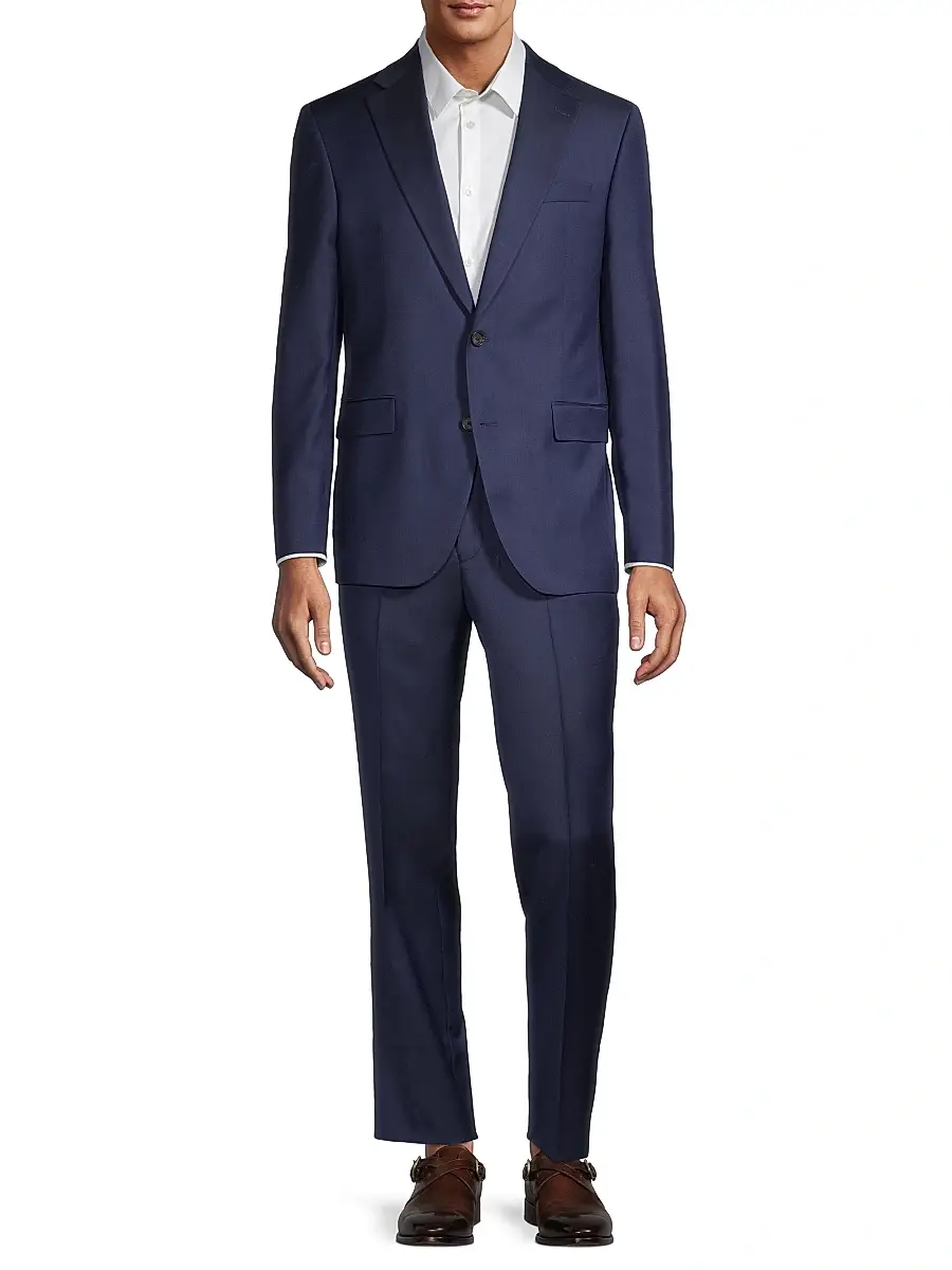 Saks Fifth Avenue Men's COLLECTION Woven Wool Suit | Thumbnail 3 Saks Fifth Avenue Men's COLLECTION Woven Wool Suit | Thumbnail 3