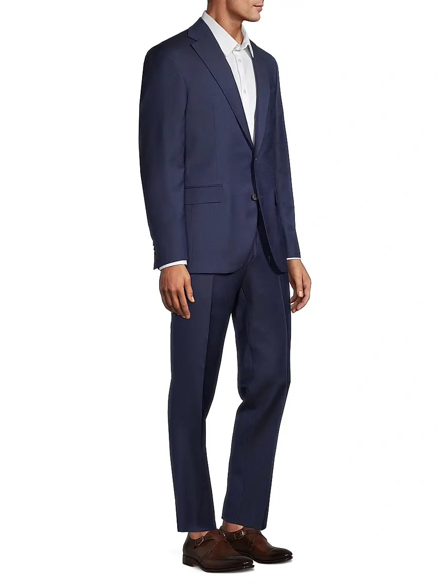 Saks Fifth Avenue Men's COLLECTION Woven Wool Suit | Thumbnail 4 Saks Fifth Avenue Men's COLLECTION Woven Wool Suit | Thumbnail 4