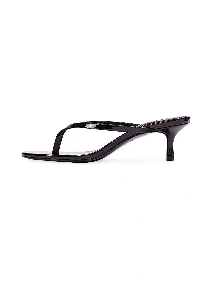 Black Suede Studio Women's Tash 50MM Patent Sandals - Black Patent | Thumbnail 4 Black Suede Studio Women's Tash 50MM Patent Sandals - Black Patent | Thumbnail 4