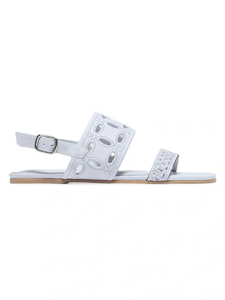 Bernardo Women's Orla Flat Sandals - Powder Blue - Size 10 | Image 1 Bernardo Women's Orla Flat Sandals - Powder Blue - Size 10 | Image 1