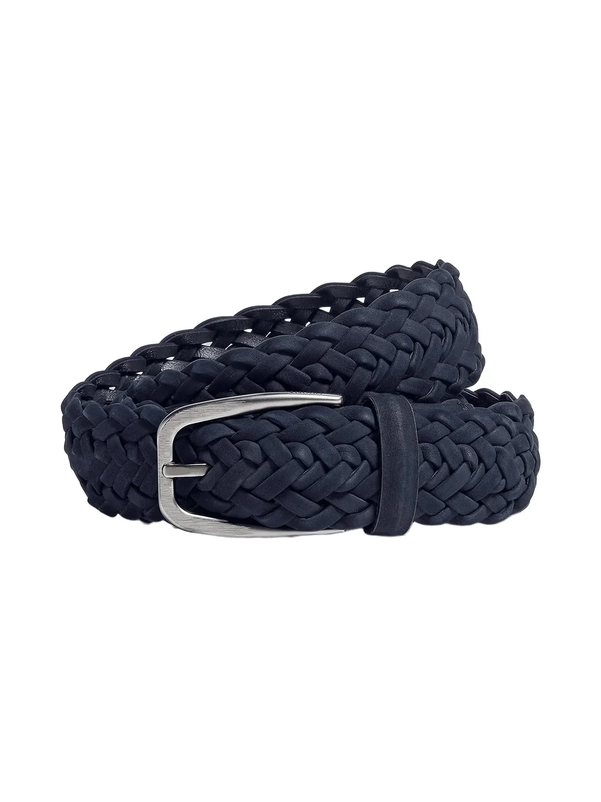 Zegna Men's Braided Leather Belt