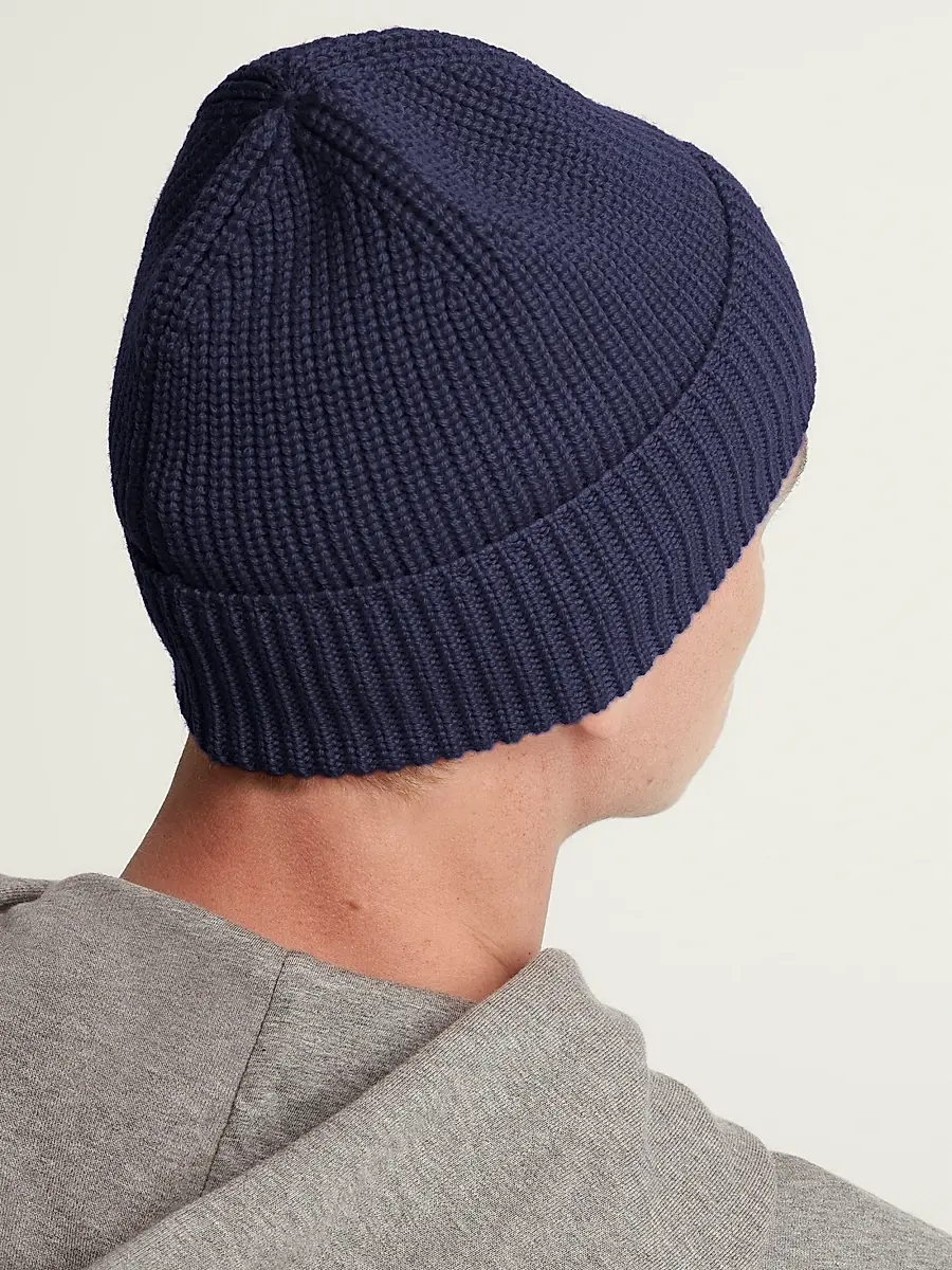 Canada Goose Men's Arctic Logo Patch Wool Beanie | Thumbnail 4 Canada Goose Men's Arctic Logo Patch Wool Beanie | Thumbnail 4