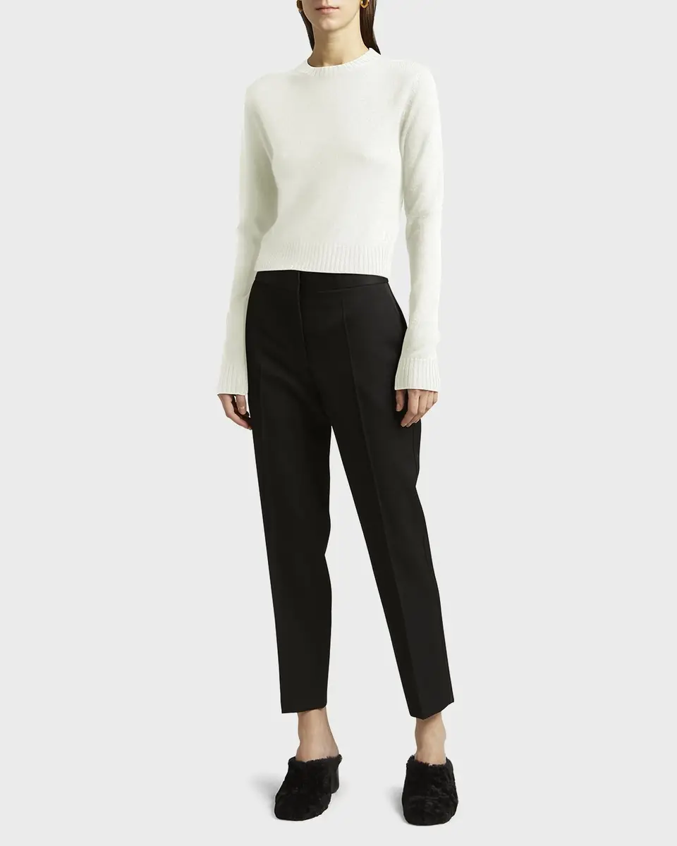 Jil Sander Straight-Leg Ankle Grain De Poudre Trousers | Thumbnail 2 Jil Sander Straight-Leg Ankle Grain De Poudre Trousers | Thumbnail 2