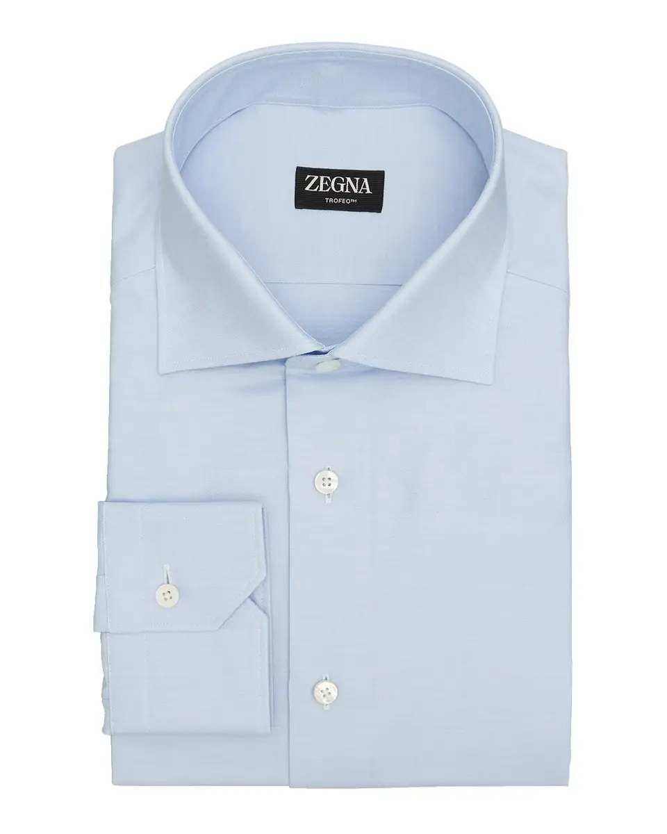 Zegna Men's Trofeo Cotton Dress Shirt | Thumbnail 3 Zegna Men's Trofeo Cotton Dress Shirt | Thumbnail 3