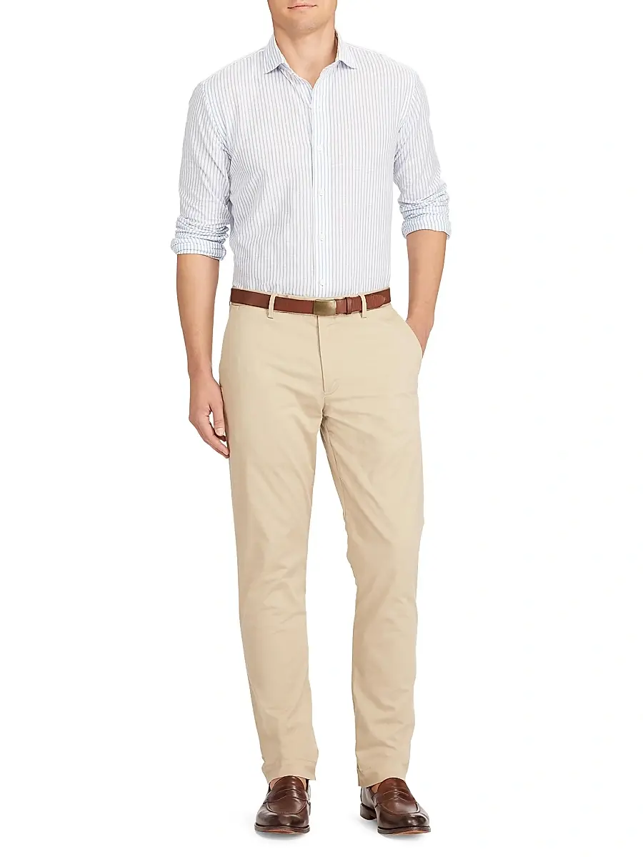 Polo Ralph Lauren Men's Stretch Straight-Fit Chino Pants | Thumbnail 2 Polo Ralph Lauren Men's Stretch Straight-Fit Chino Pants | Thumbnail 2