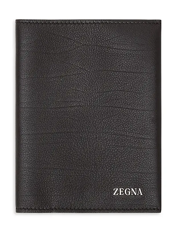 Zegna Men's Secondskin Leather Passport Case