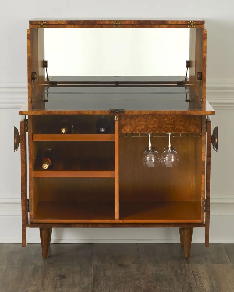 Arteriors Manhattan Burlwood Bar Cabinet | Thumbnail 2