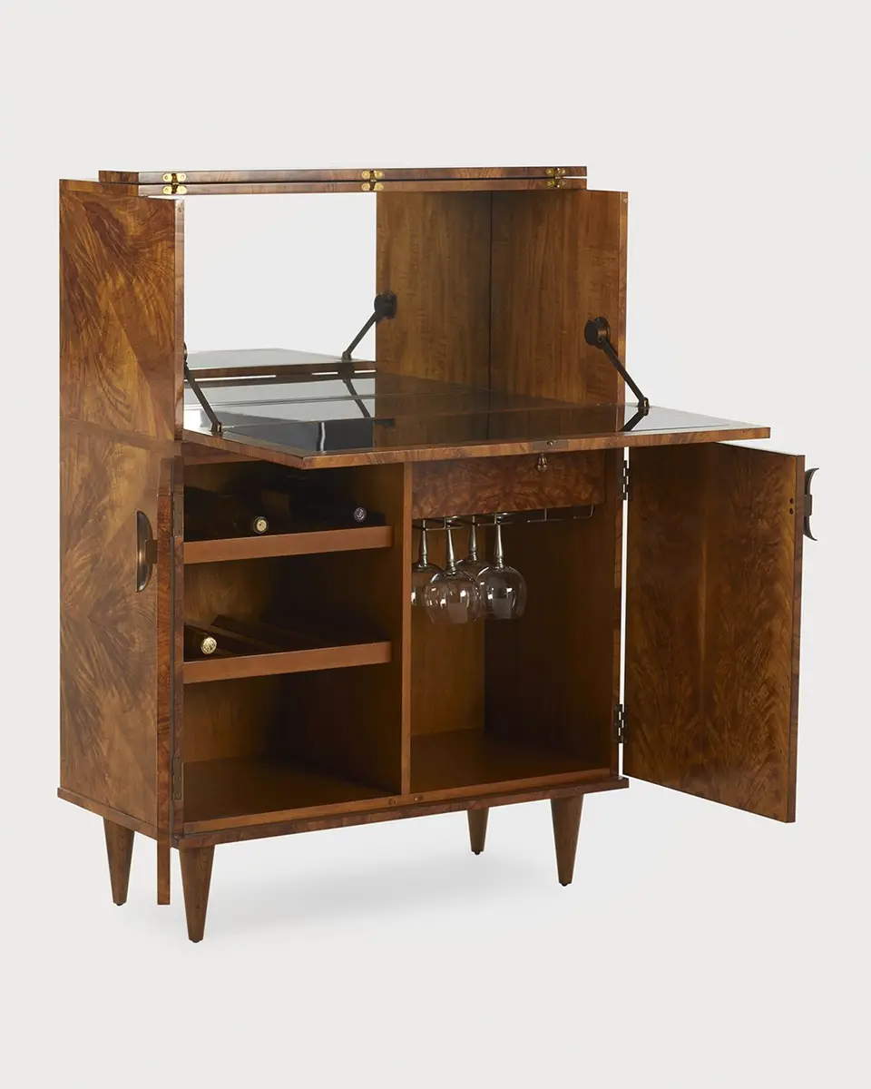 Arteriors Manhattan Burlwood Bar Cabinet | Thumbnail 3
