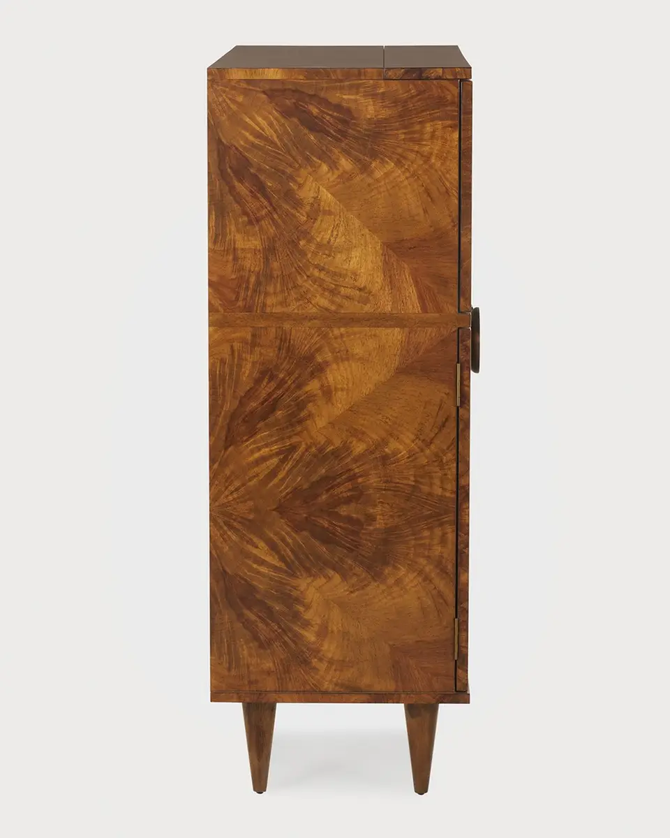 Arteriors Manhattan Burlwood Bar Cabinet | Thumbnail 4