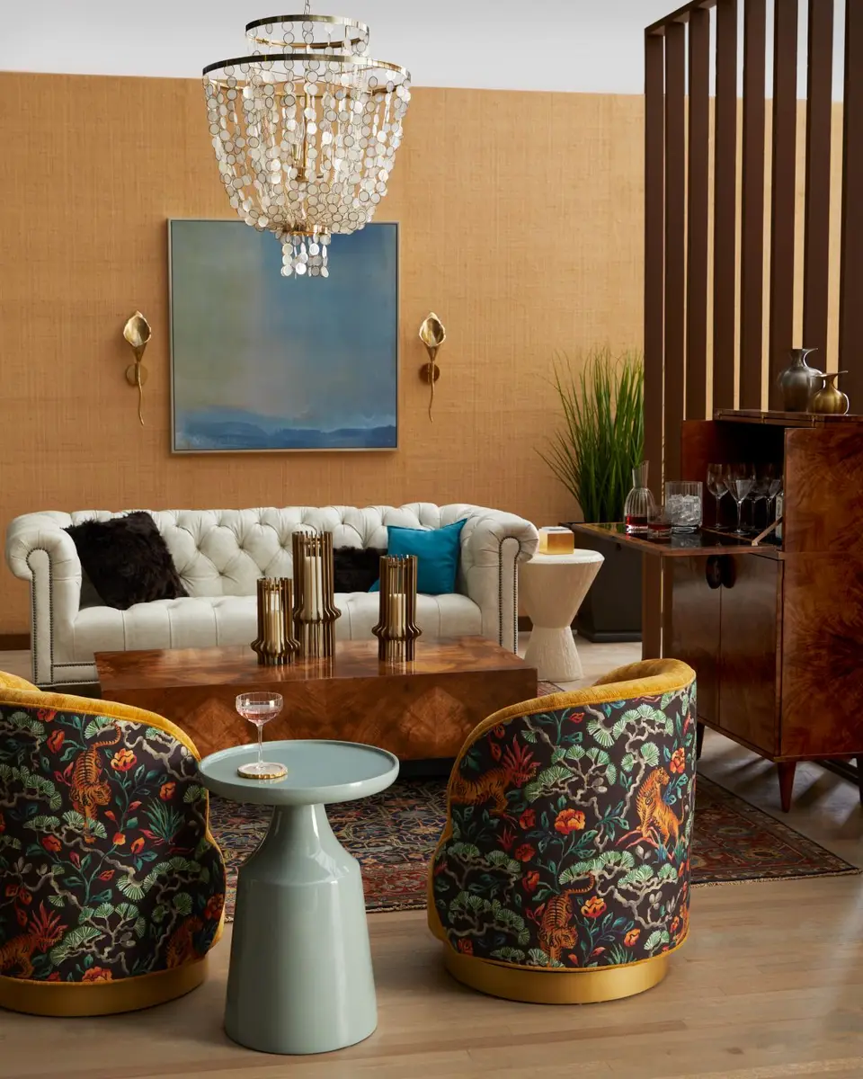 Arteriors Manhattan Burlwood Bar Cabinet | Thumbnail 5