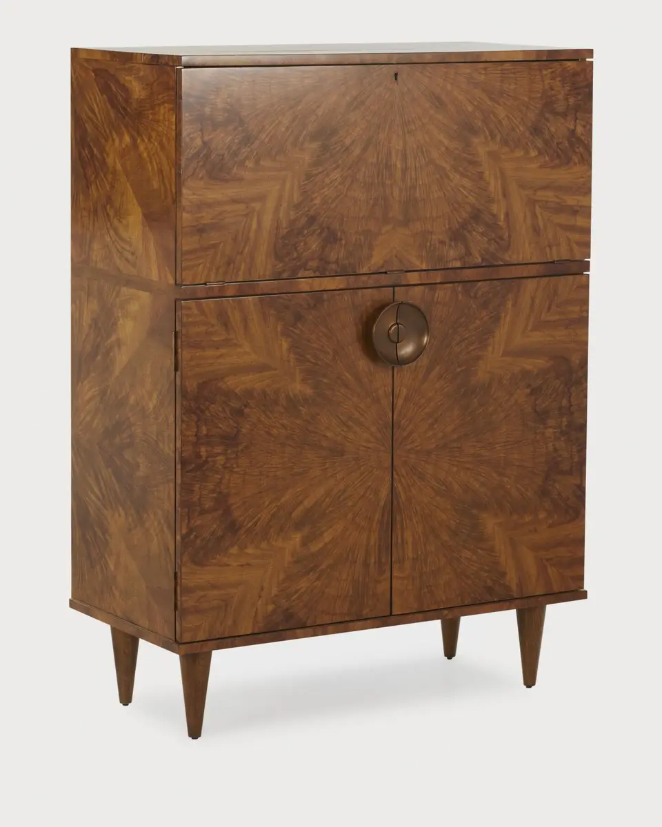 Arteriors Manhattan Burlwood Bar Cabinet | Thumbnail 7
