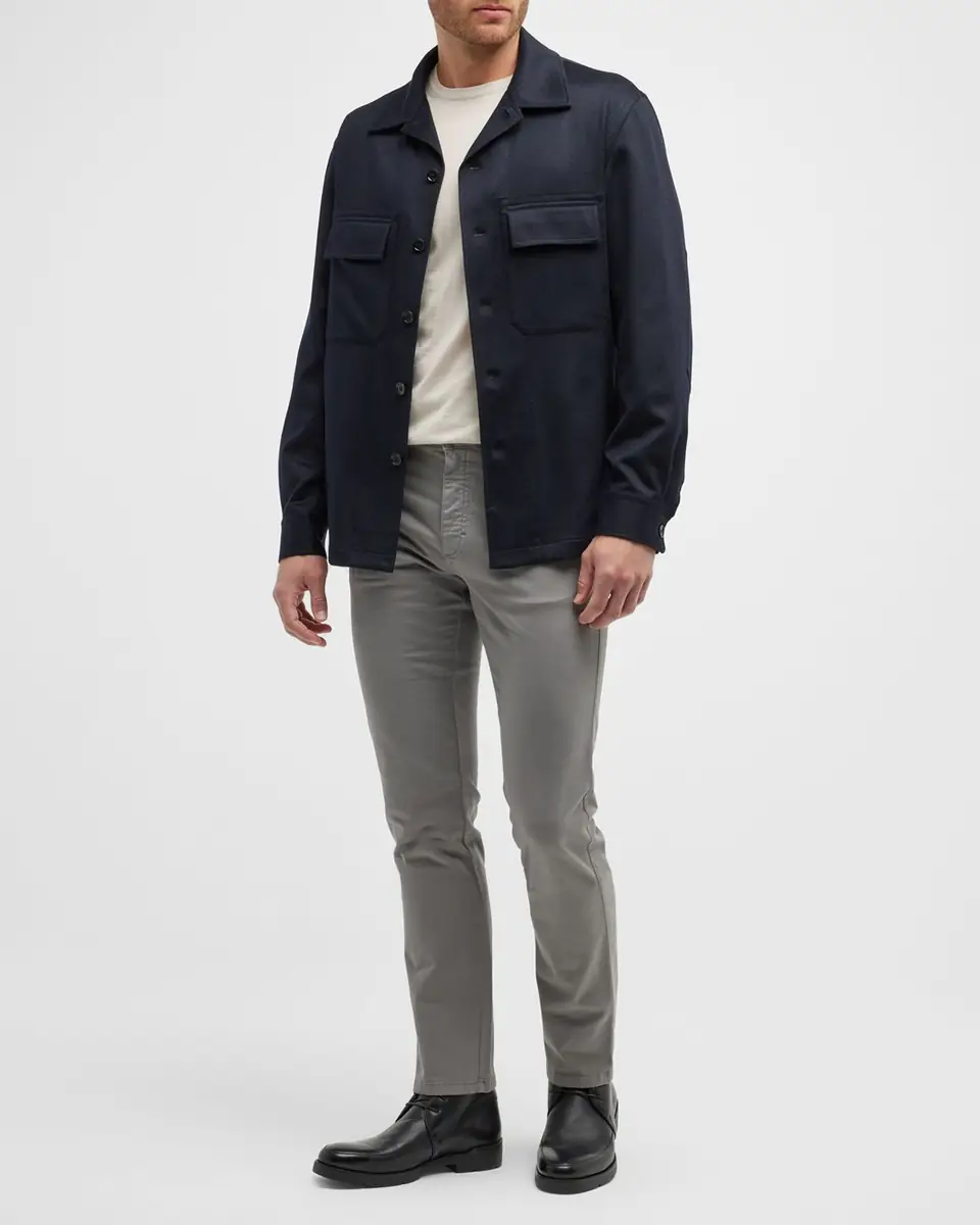 ZEGNA Men's Cashmere Overshirt | Thumbnail 2 ZEGNA Men's Cashmere Overshirt | Thumbnail 2