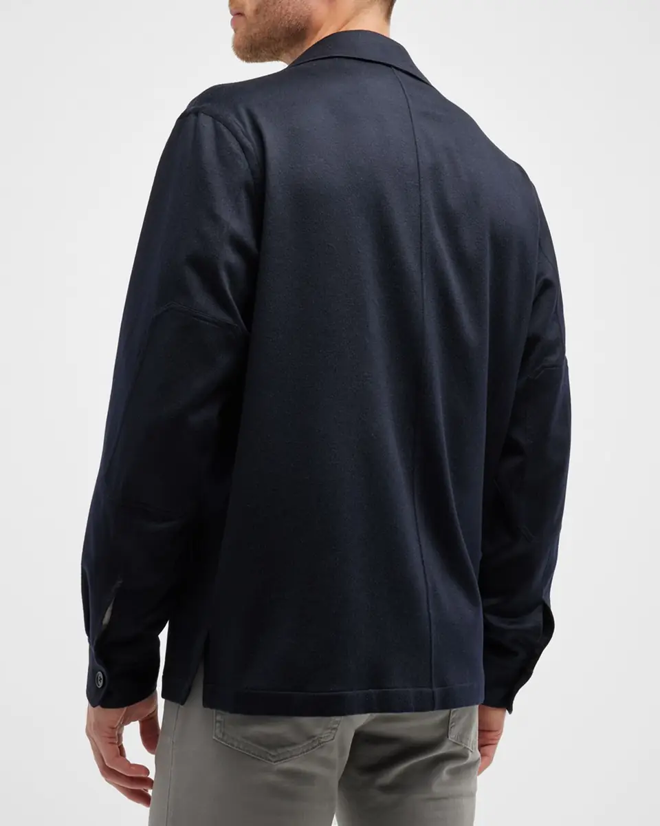ZEGNA Men's Cashmere Overshirt | Thumbnail 3 ZEGNA Men's Cashmere Overshirt | Thumbnail 3
